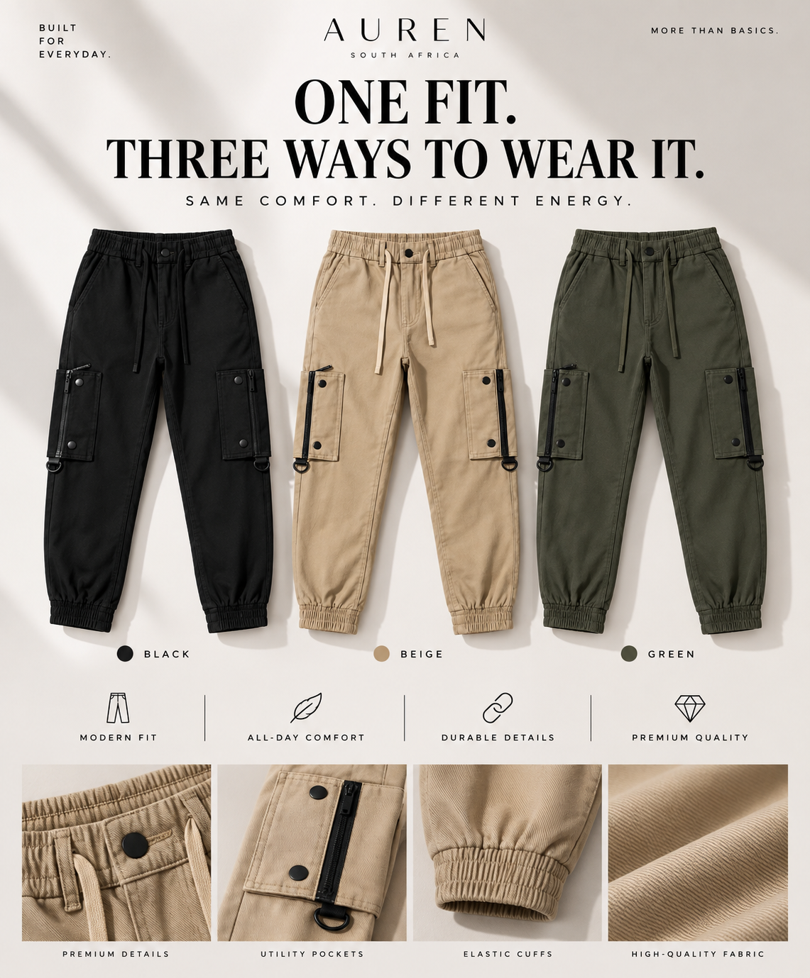 Auren™️ Kairo Cargo Joggers