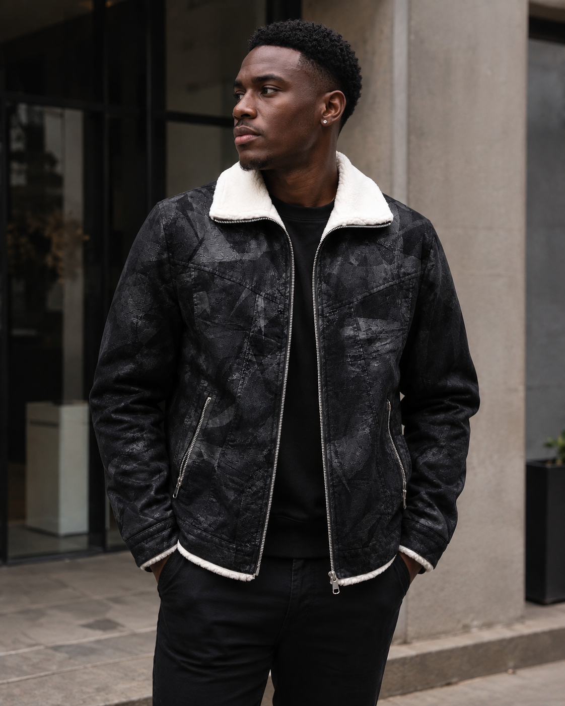 Auren Atlas Sherpa Jacket lifestyle image