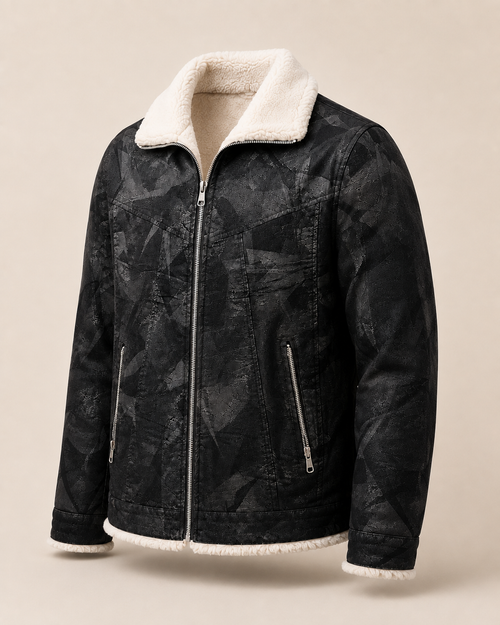 Auren Atlas Sherpa Jacket three-quarter studio view