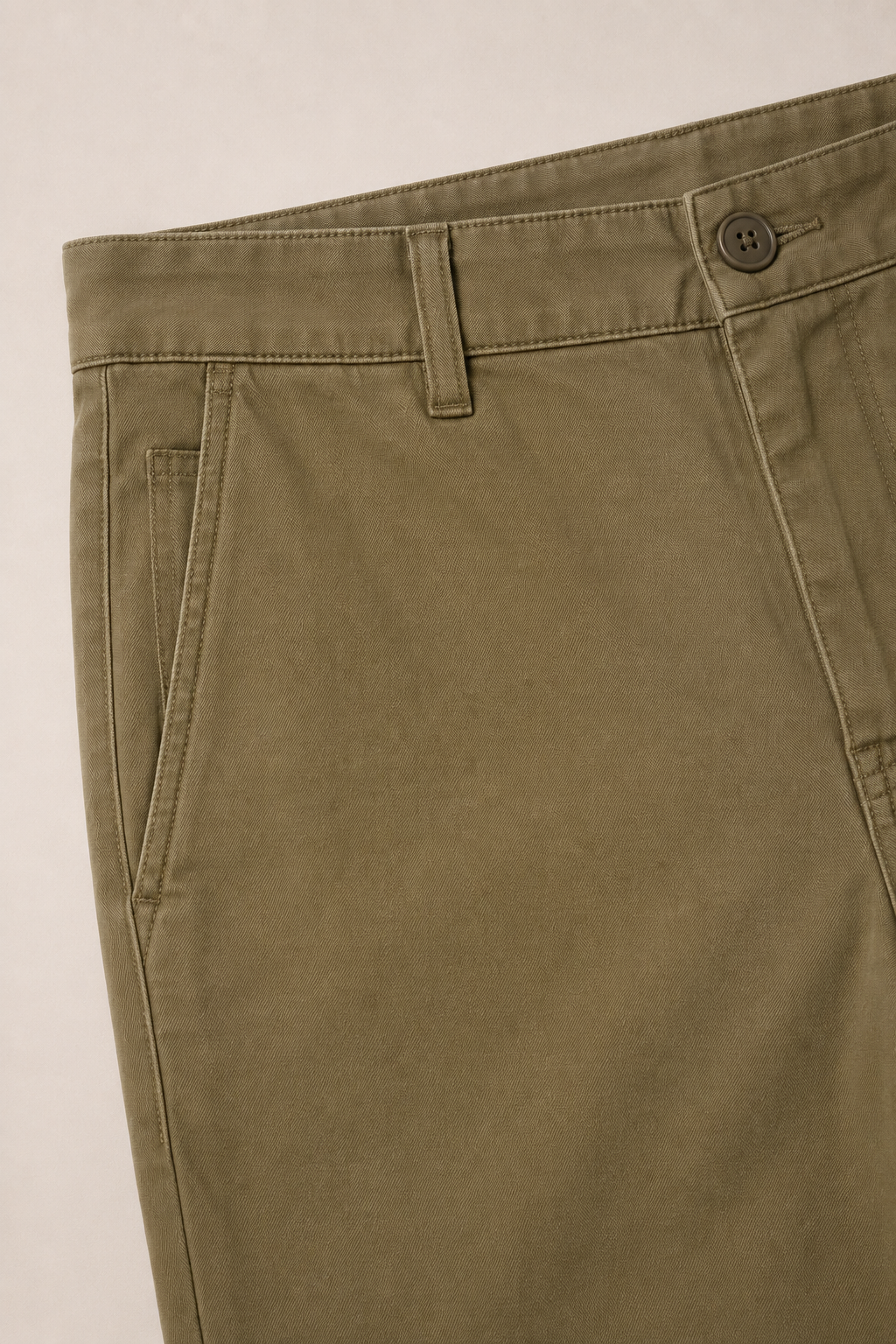 Auren Essential Chinos fabric and construction detail