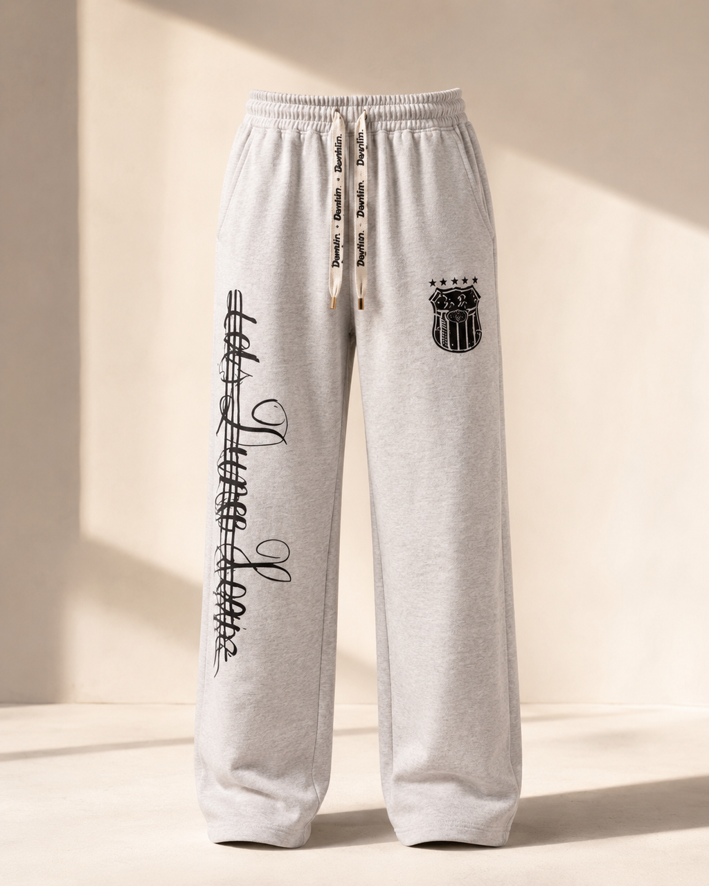 Auren Urban Script Wide-Leg Sweatpants front product view