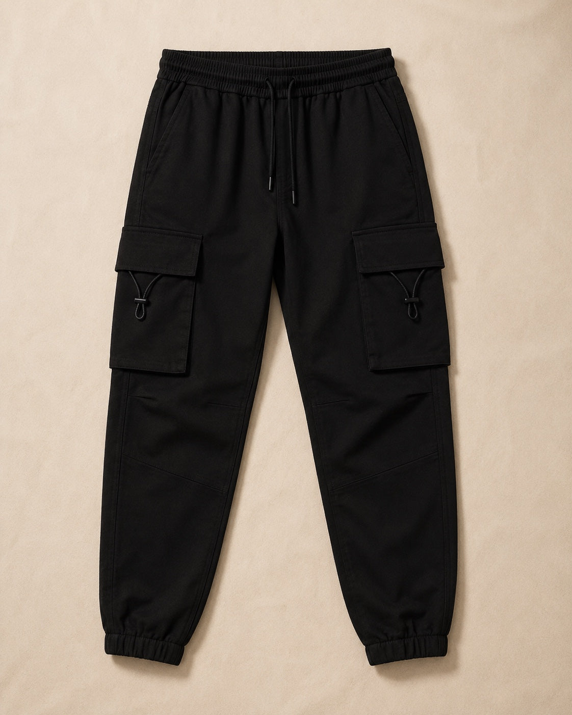 Auren Urban Utility Cargo Joggers black flat lay