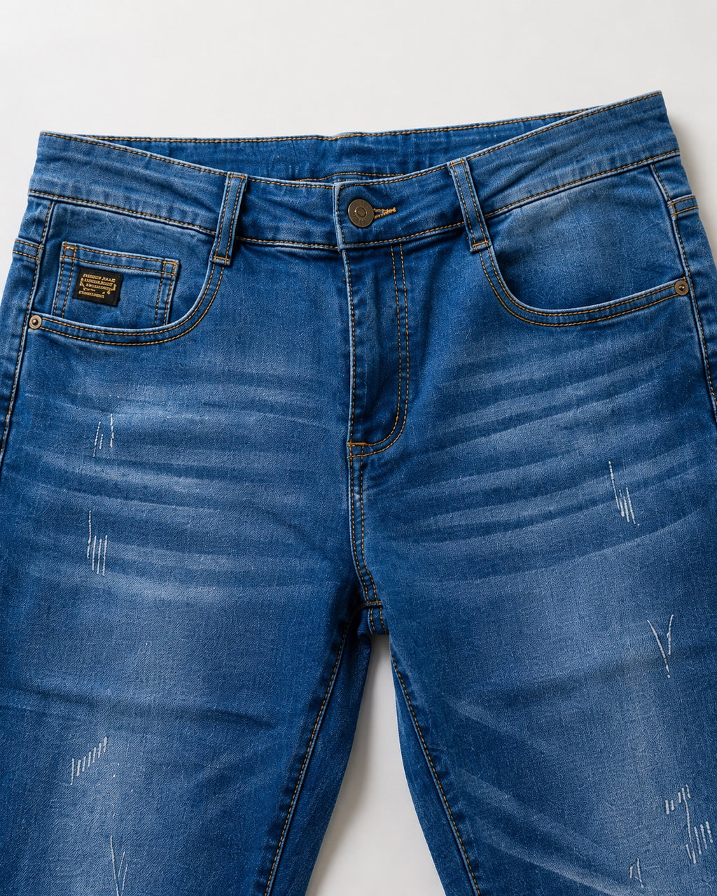 Auren Milano jeans waistband and pocket detail